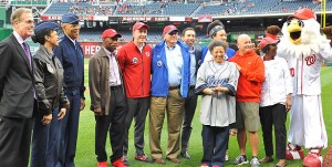 Jim Anglemyer recognized as GWUL board member at Nationals Park